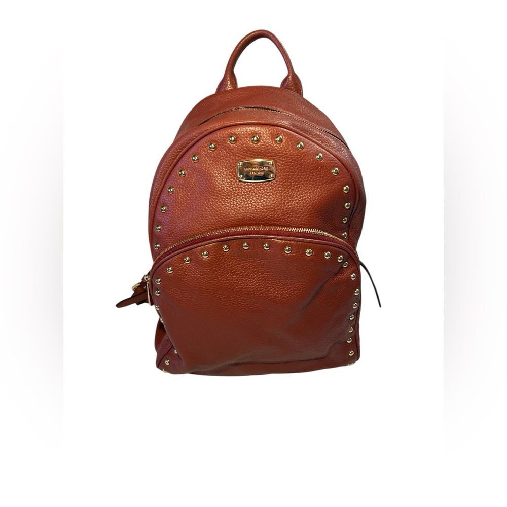 Michael Kors Abbey Studded Leather Backpack - Picture 1 of 15